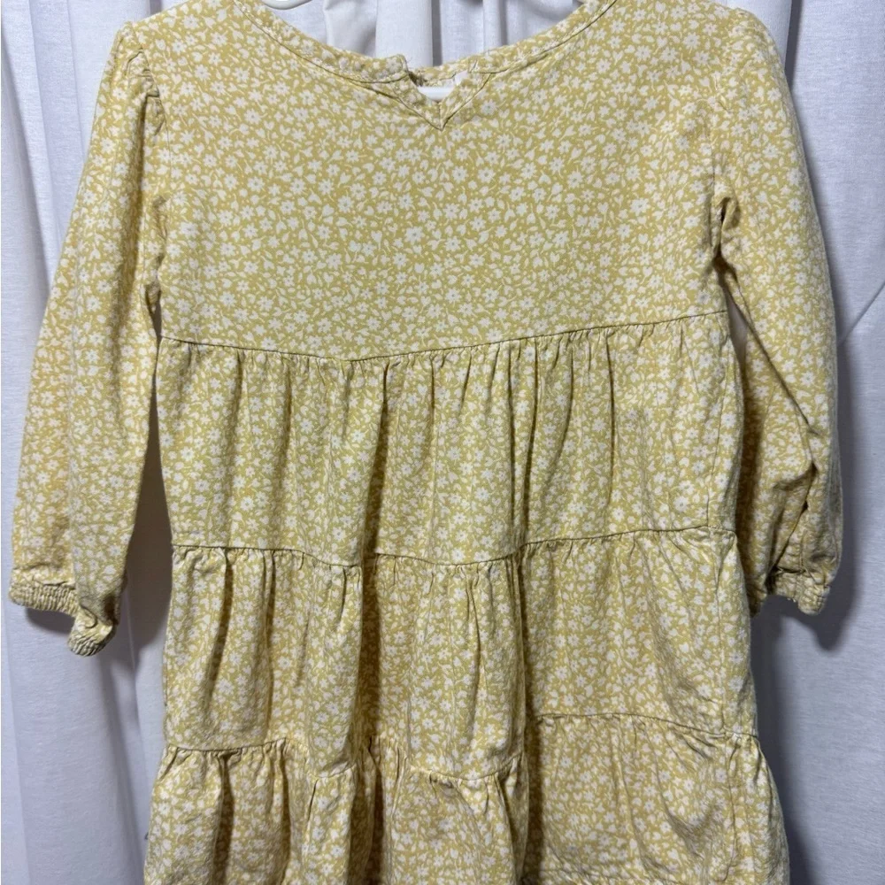Little Co Lauren Conrad Yellow Floral Tiered Dress